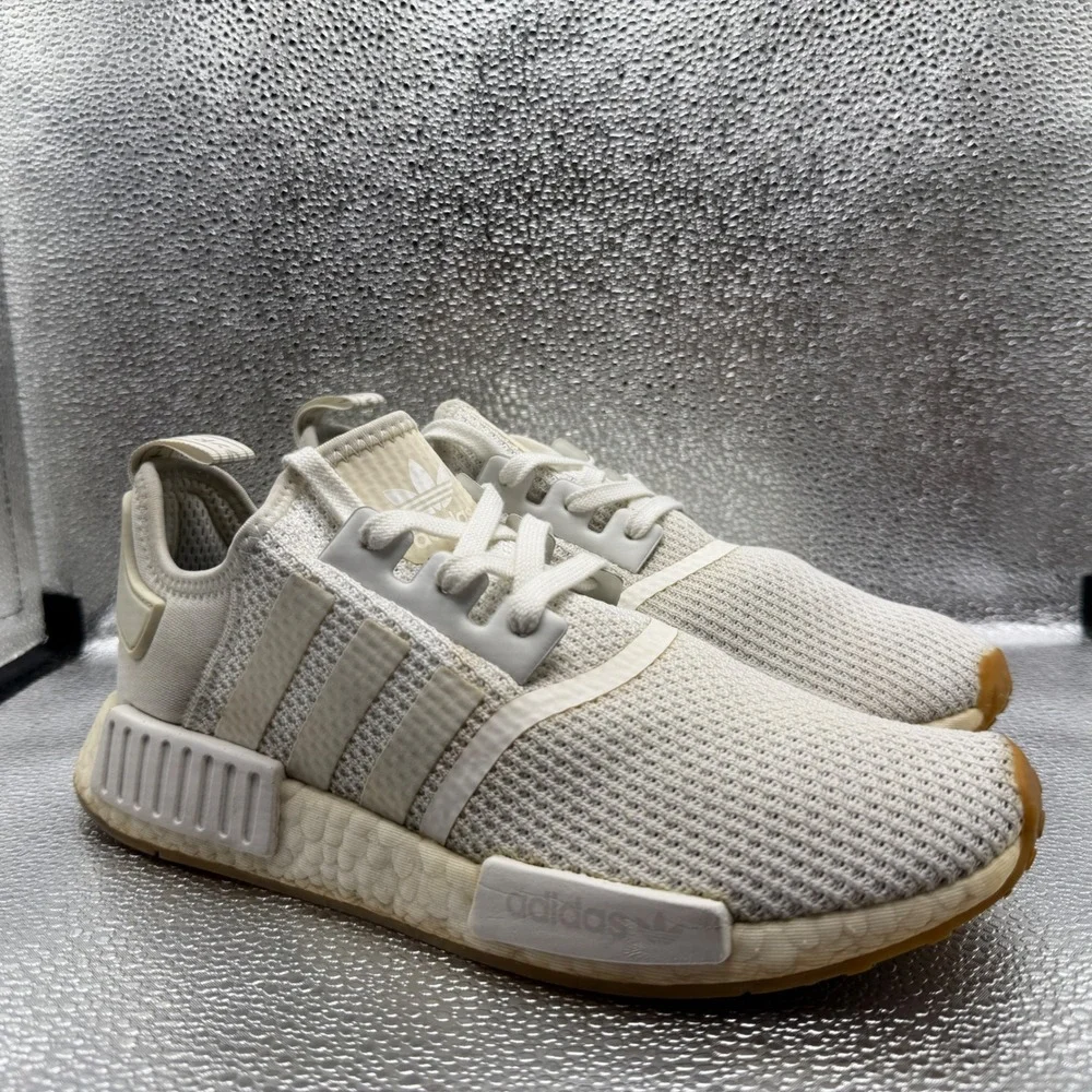 Size 9 Adidas NMD R1 Sneakers Mens Cream Good D96635 Gum Sole Boost Running Shoe